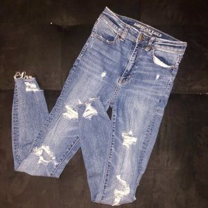 american eagle high rise jegging